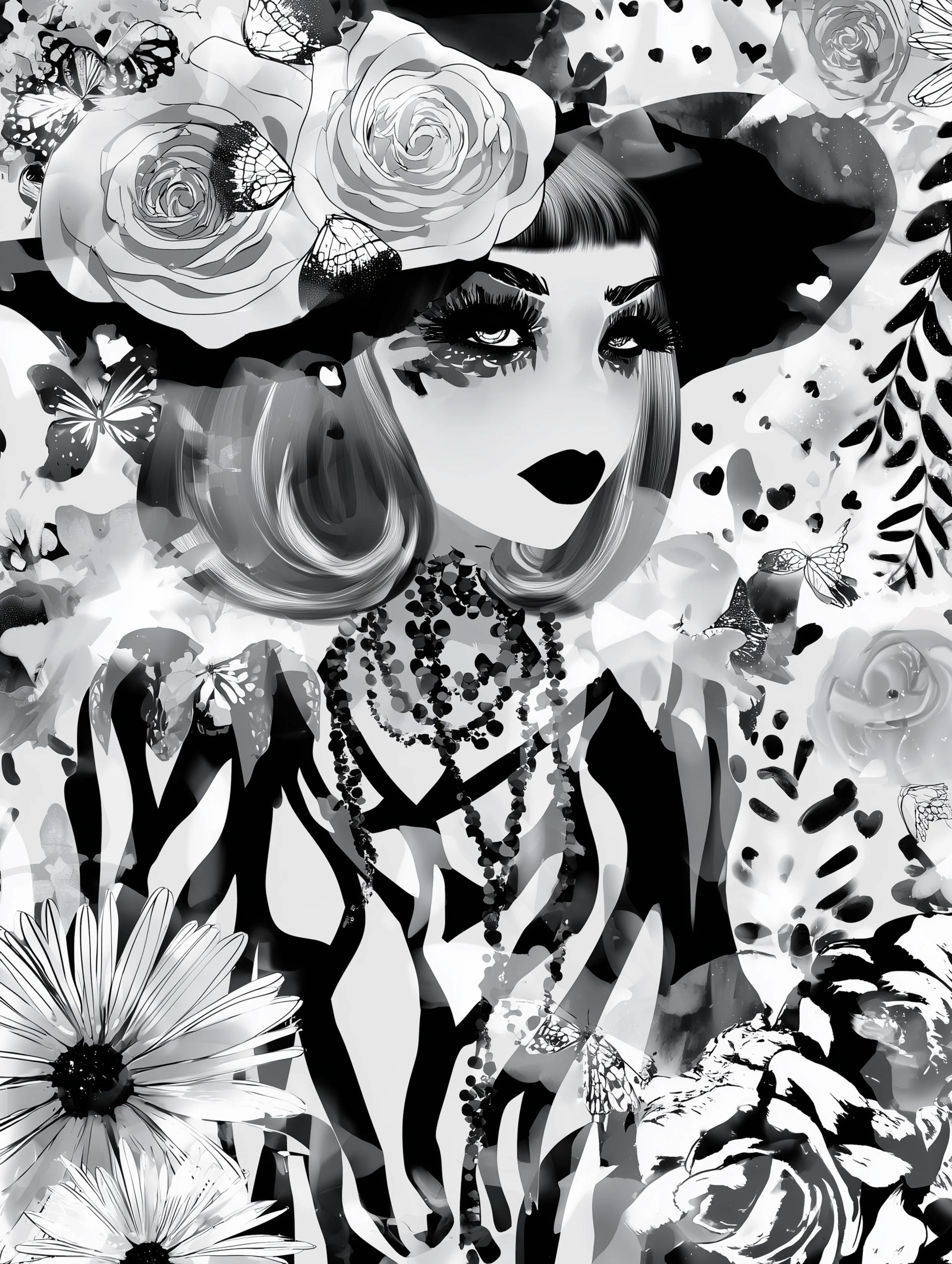 Free printable witch coloring page for adults featuring a witch with a cute hairstyle